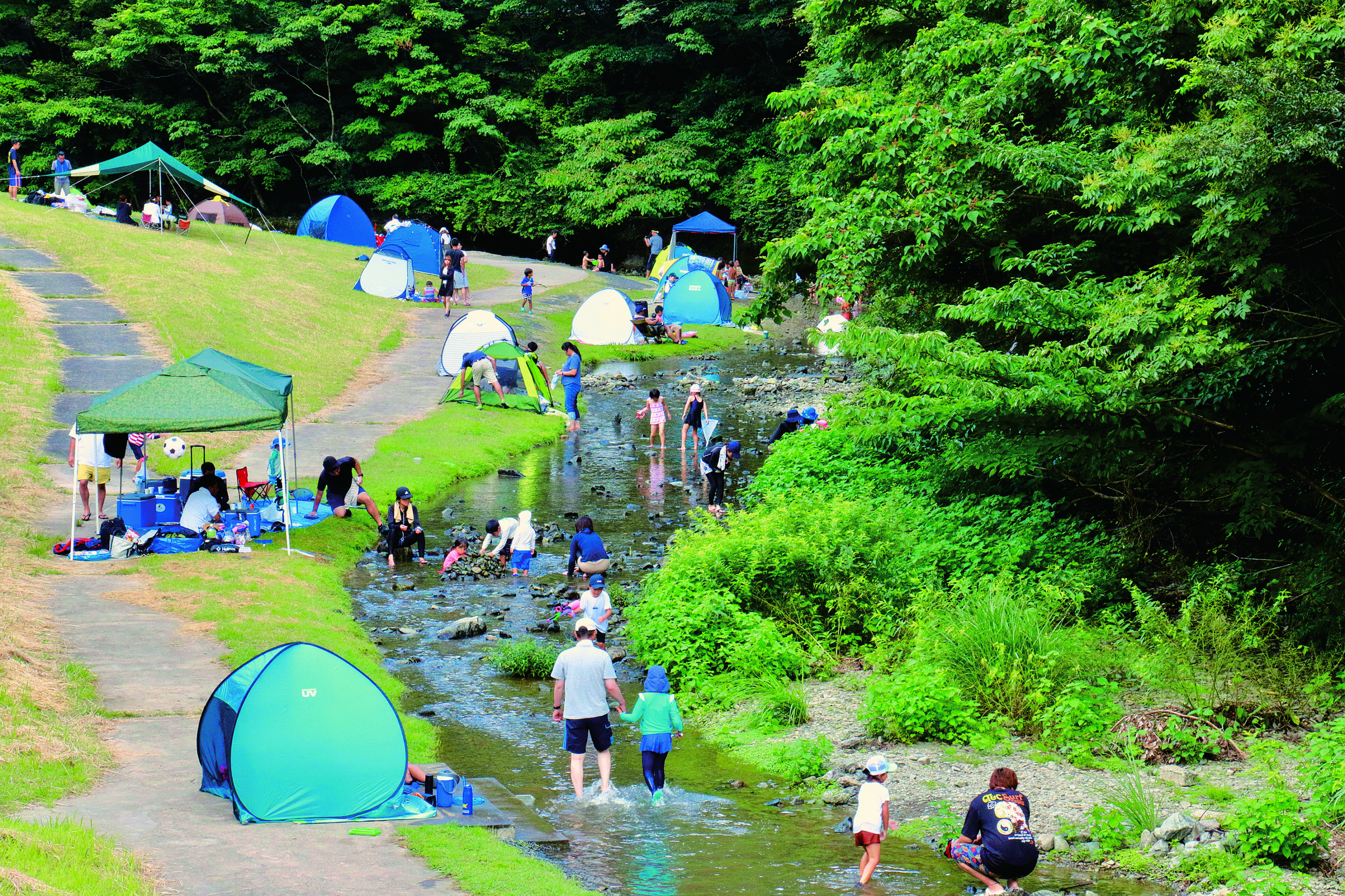 【篠栗町／久山町】水浴びができる河川公園に行こう！