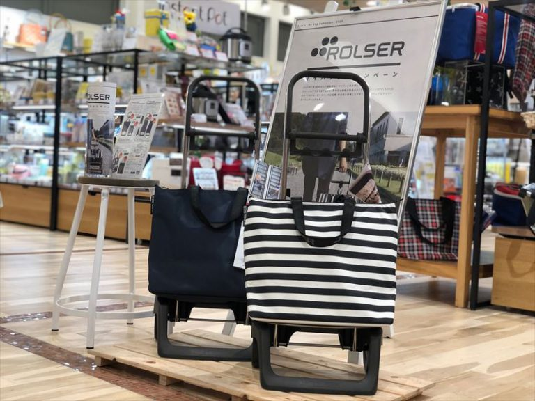 【雑貨店のスタッフが選ぶ一押しアイテム】ROLSER(ロルサー)車輪付き楽々エコバック入荷しました♪