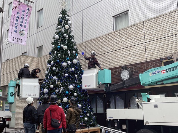 【街の小ネタシリーズ】クリスマスまであと少し。中洲中央通りで見つけた素敵な風景