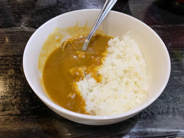 サイドメニューのカレーも美味しい!