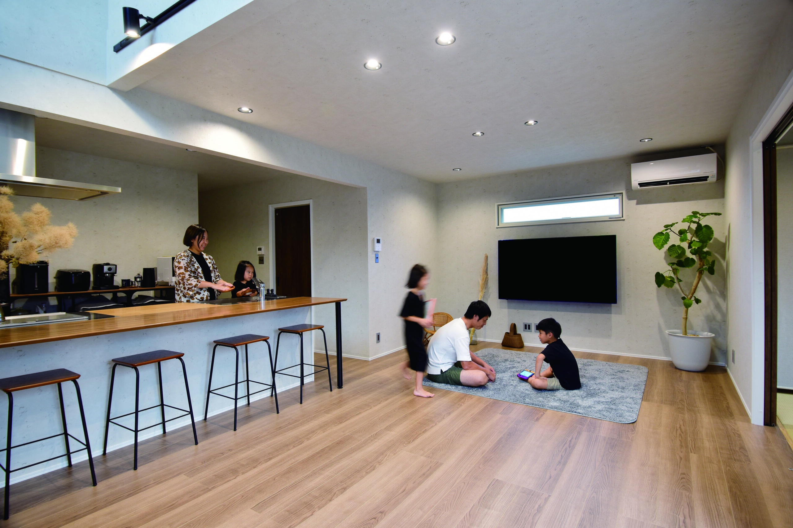 【なかむら住宅がつくった注文住宅】家族の笑顔とコーヒーのいい香りが似合う家