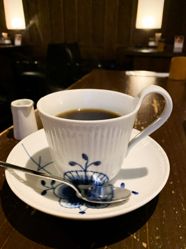 デザートセットの珈琲
