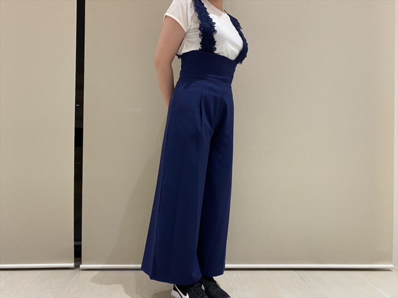 【雑貨店ハウズスタッフ一押しアイテム】着まわしバツグン！！レースがカワイイ『miaレースショルダーサロペット』
