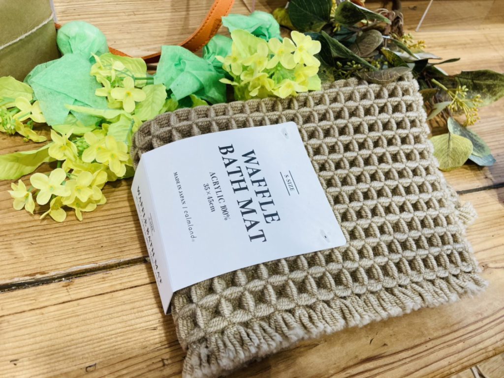 【雑貨店スタッフ一押しアイテム】瞬乾！！ワッフルバスマット