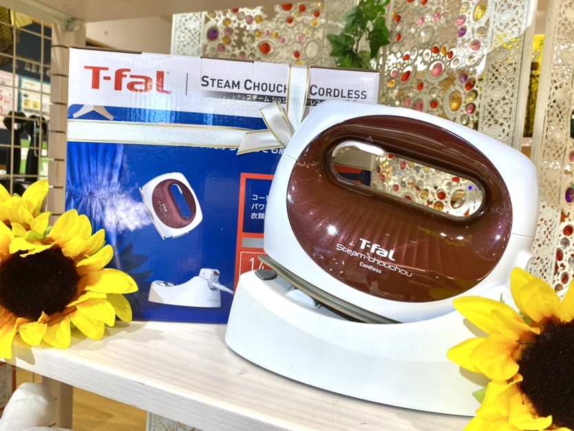 【雑貨店ハウズ50%ポイント還元イベント開催!!】お手軽アイロン！T-fal　スチームシュシュコードレス