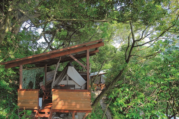 『HIDEAWAY sunset camp』（糸島市二丈福井）駅から徒歩で行ける楽園。秘密の砂浜付き、大人の為の秘密の隠れ家