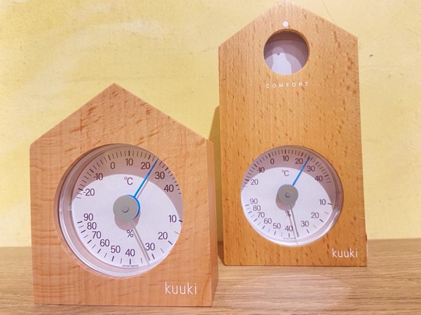 【雑貨店ハウズスタッフ一押しアイテム】温度と湿度を測る空気計