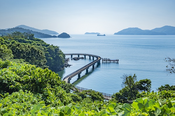 【山口つながる案内所】山口県のおすすめスポットをご紹介！「はなぐり海岸　海上プロムナード（下松市）」