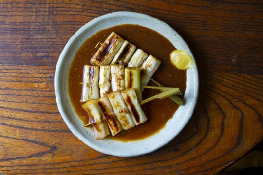 【福岡・期間限定】白ネギの持つ本来の味を、ど直球で表現『食堂うめぼし 天神南』【大分県産品メニューフェア2023@Fukuoka】