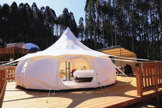 グランピング新施設　絶品ランチが食べられるレストランも！　『三瀬base camp』