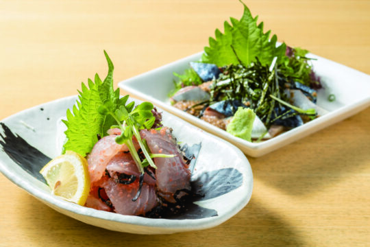 『ふくおかの魚を食べようvol.52』マダイと明太子のコラボが斬新！～天ぷら角打ち しらすくじら～