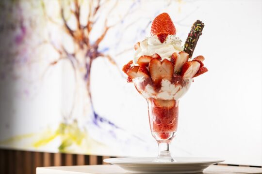 赤い果実も甘さもあふれんばかりの贅沢パフェ『THE FOUR SEASONS CAFE SiKi』【第二回 大分おもてなし料理選手権】