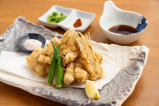 【ふくおかの魚フェア】舌の肥えた食通が<br>こぞってオーダー シーズンを迎えるアンコウを<br>竜田揚げで【博多海鮮　雅masa】