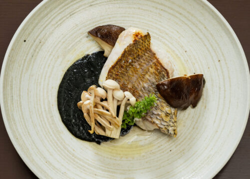 【ふくおかの魚フェア】<br>真鯛と秋ナス 新たな秋の出会いもの<br>【Bistro Ohshima(ビストロオオシマ)】