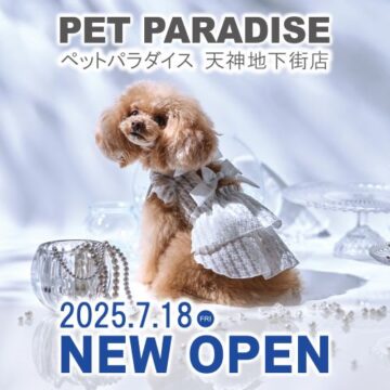 【福岡 NEW OPEN】アクセスしやすい“てんちか”に登場！ 大切なペットにプレゼントはいかが？