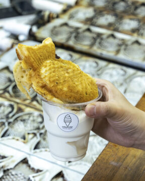 【FUKUOKA、真ん中旅。】濃厚なミルキーソフト＆たい焼きが禁断のコラボ！ 「だがソフ」