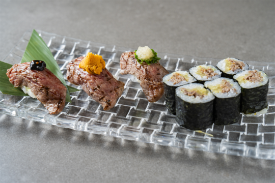 伊万里ジャックFUKUOKA　～３種の味と細巻きで、伊万里牛の魅力を堪能～『創作寿司 あき郎』🍣🥢
