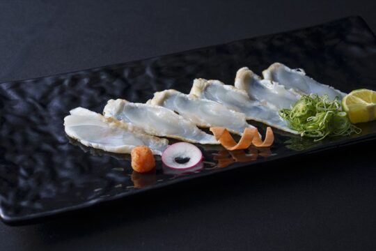 【旅するふくおかの魚フェア：東京出張中！】 福岡の海の幸を、王道和食で。天然フグと玄界灘穴子を音音で味わう