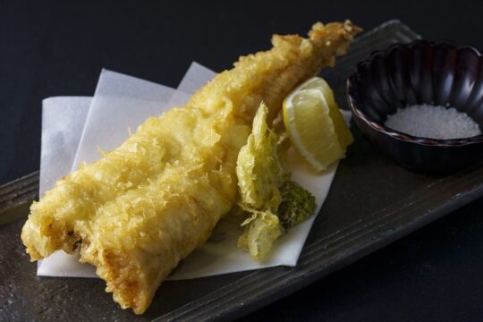 【旅するふくおかの魚フェア：東京出張中！】  素材と向き合う一皿で。福岡の海が育てた天然フグと玄界灘穴子を、魚魯魚魯で味わう