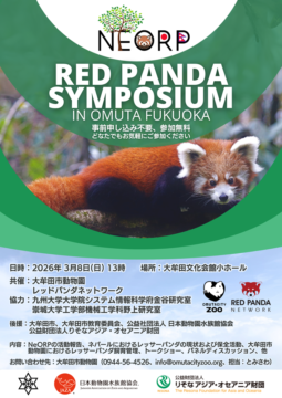 【福岡】大牟田市動物園にてレッサーパンダ保全をリード。シンポジウム開催！