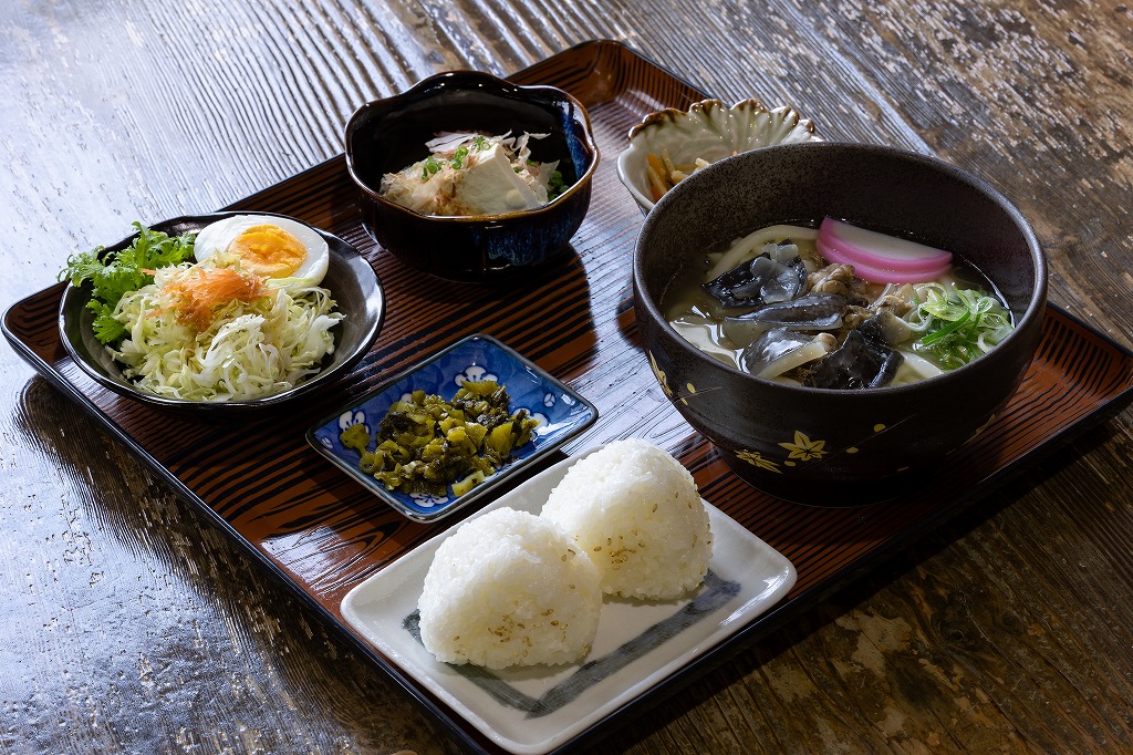 すっぽんうどんの実食写真