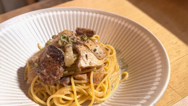 【大分県 安心院応援プロジェクト】『ふきのとう味噌のパスタ』レシピ
