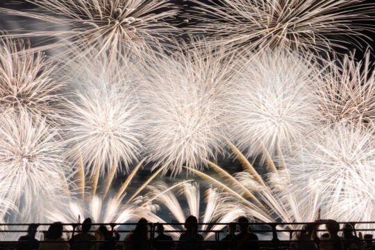 【バスで行く大分観光🚌】別府湾を彩る花火と温泉街の熱気ある夏祭り🏮べっぷ火の海まつり