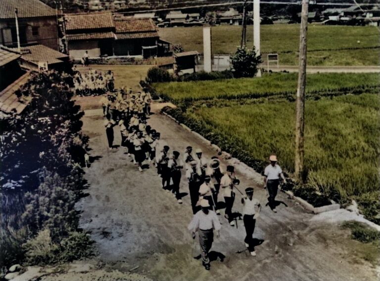 昭和４４年　第２回盆地祭　鼓笛隊の風景