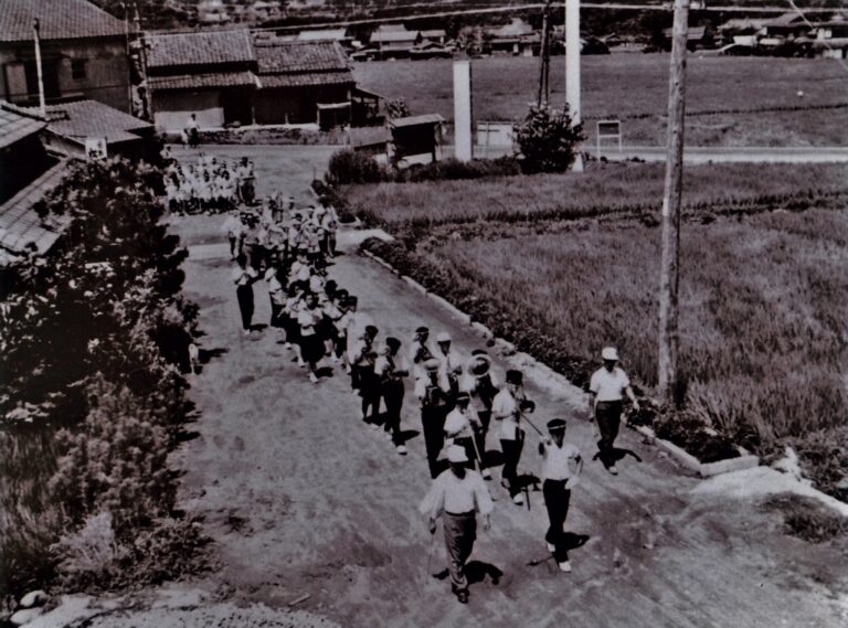 昭和４４年　第２回盆地祭　鼓笛隊の風景
