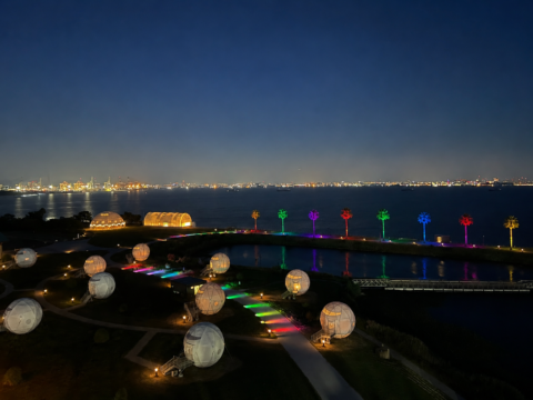 【福岡】夜の海辺を彩るライトアップ！ 「光と風のシーサイドナイト」が海の中道海浜公園で開催中
